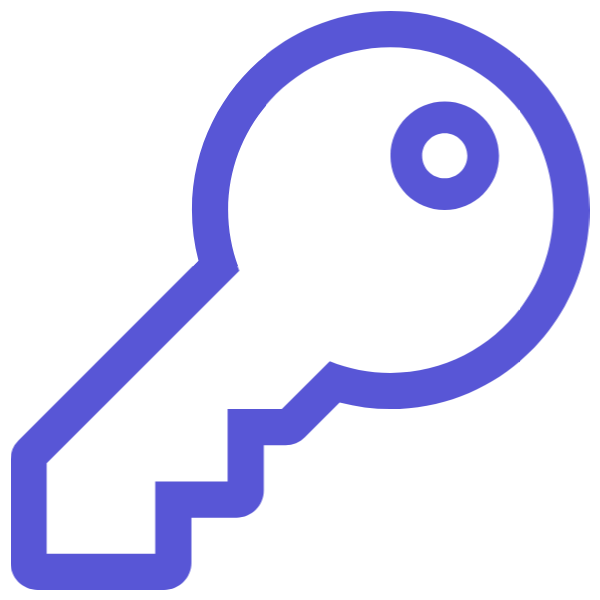 Key symbol representing employee empowerment and access to prioritized production tasks.
