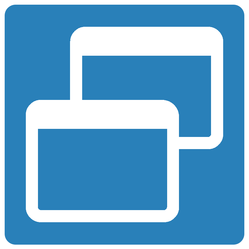 Windows Task View icon in blue and white