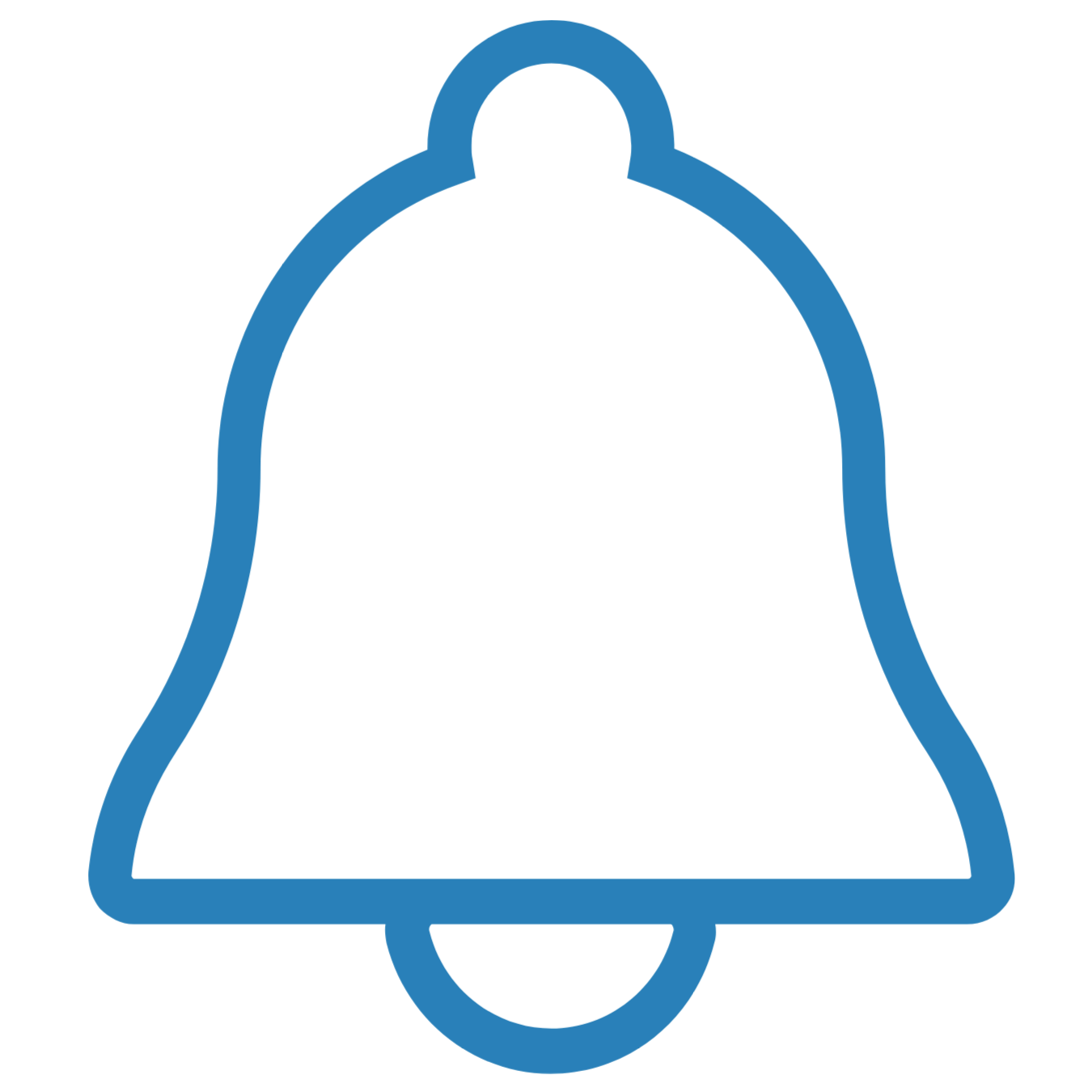 Bell icon representing reorder alerts.
