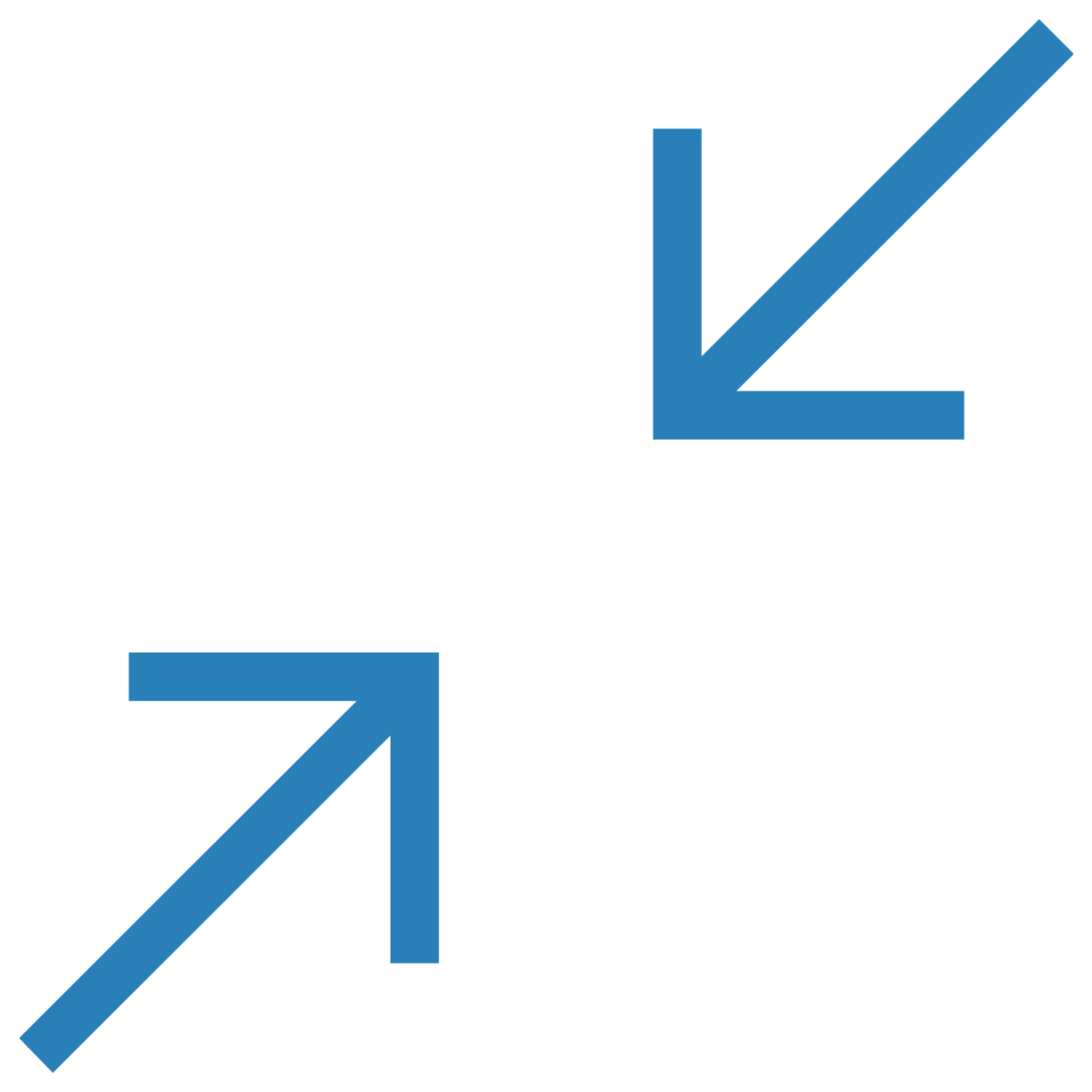 Two diagonal arrows pointing inward, representing reduced interruptions and optimised maintenance workflow