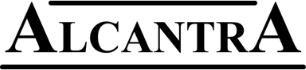 Logo with text 'AlcantrA' in black font